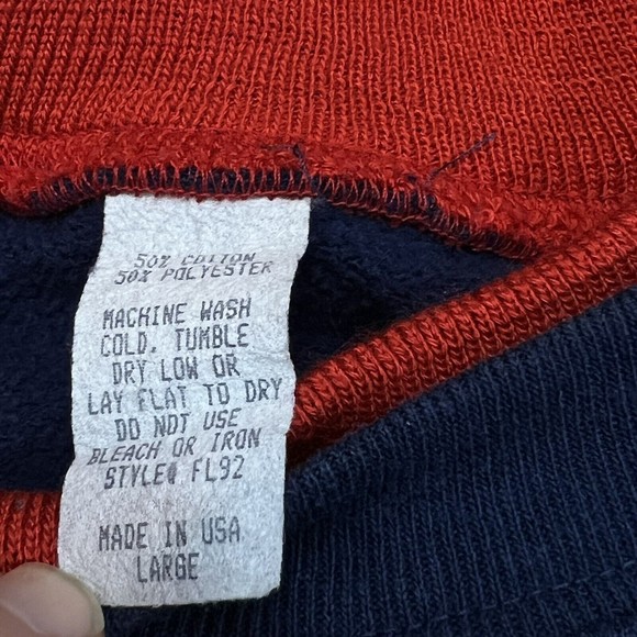 VTG Red Cardinal Bird Lovers Birdwatching Birding Sweatshirt Size Large USA Made - Picture 4 of 8